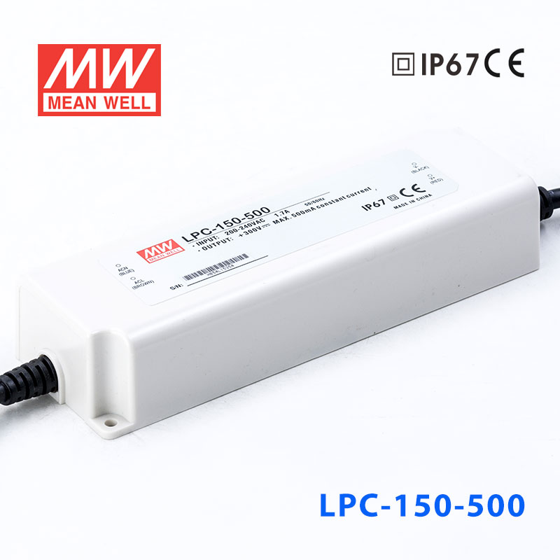 LPC-150-500 LPC-150-500 150W 500mA恒流输出明纬牌IP67防水塑壳LED电源