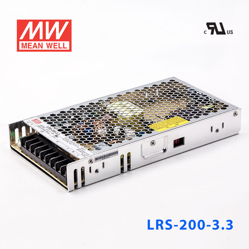 LRS-200-3.3 LRS-200-3.3 132W 3.3V40A输出（输入电压开关选择型)明纬超薄高性能开关电源