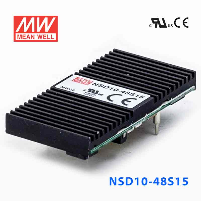 NSD10-48S15 NSD10-48S15 10W 22~72V 输入 15V 稳压输出板上安装型明纬DC-DC变换电源