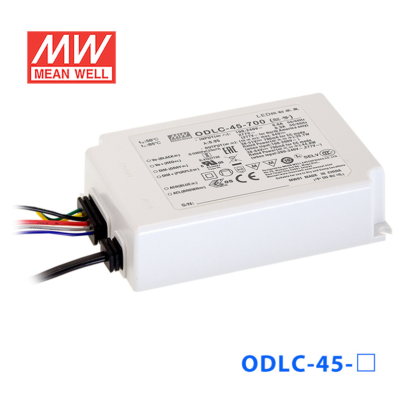ODLC-45A-700 ODLC-45A-700明纬44.8W 90~295V输入700mA输出带辅助直流输出电源