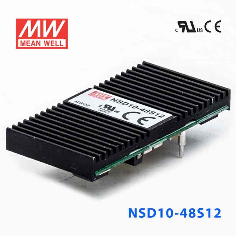 NSD10-48S12 NSD10-48S12 10W 22~72V 输入 12V 稳压输出板上安装型明纬DC-DC变换电源