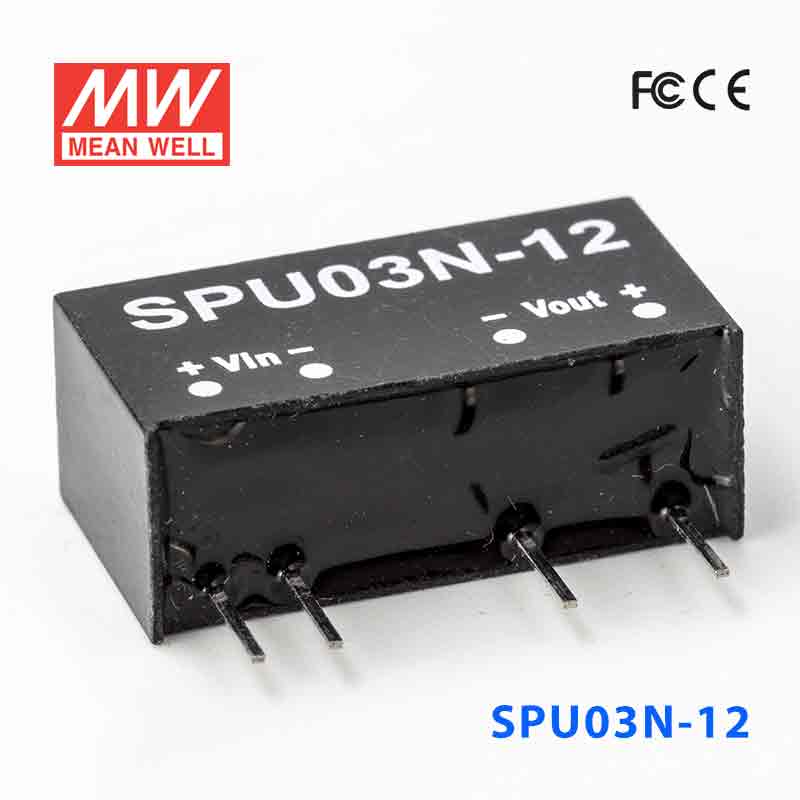 SPU03N-12 SPU03N-12 3W 24V-12V 非稳压单路输出明纬DC-DC模块电源