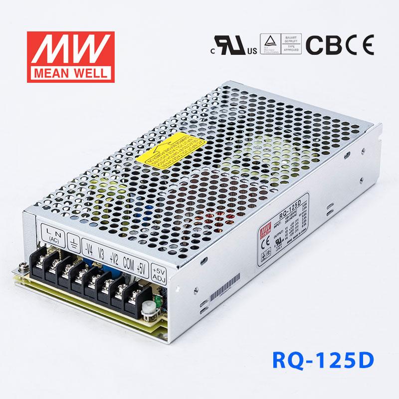 RQ-125D RQ-125D明纬+5V8A+12V2.5A+24V2A-12V0.5A四路开关电源124W四组