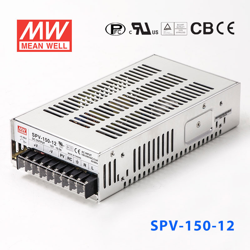 SPV-150-12 SPV-150-12 150W 12V12.5A 单路输出电压可调PFC明纬开关电源