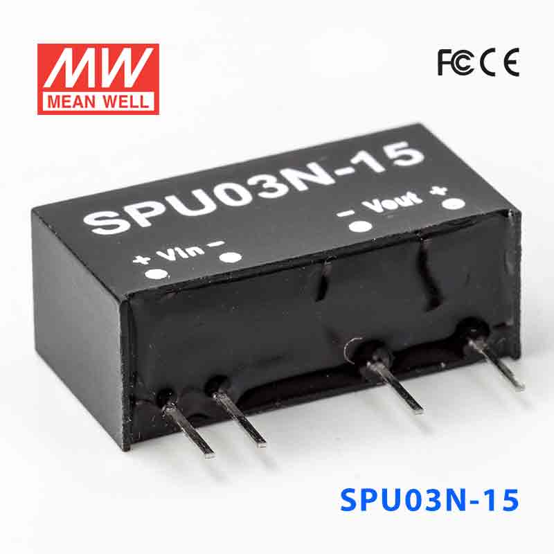 SPU03N-15 SPU03N-15 3W 24V-15V 非稳压单路输出明纬DC-DC模块电源