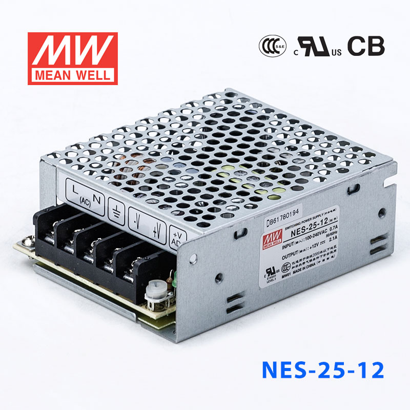 NES-25-12 NES-25-12 25W 12V 2.1A 单路输出CCC认证明纬开关电源(NE系列)