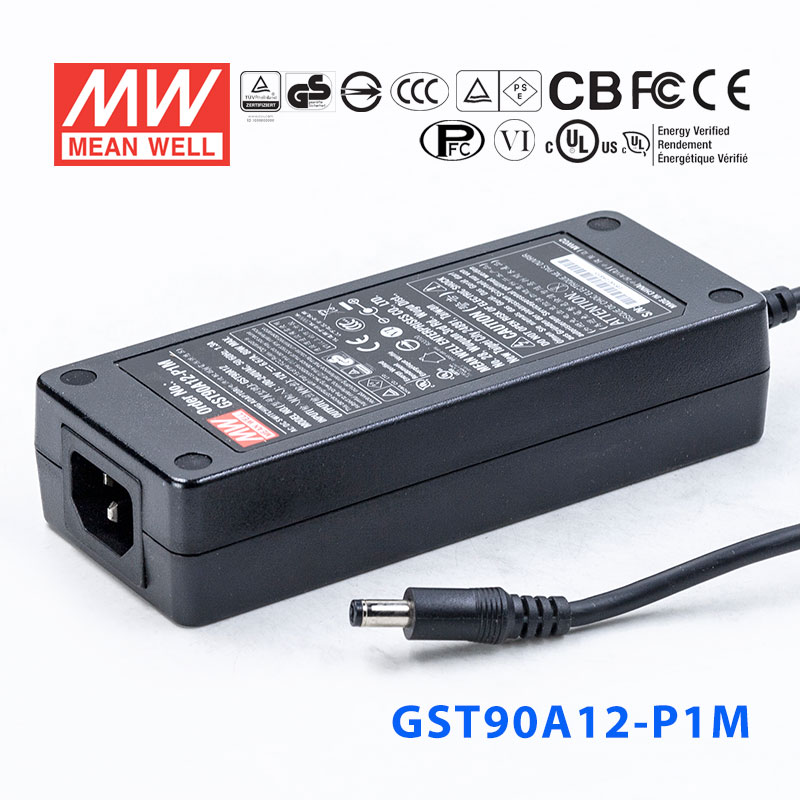 GST90A12-P1M GST90A12-P1M 81W 12V6.67A高效能低空载损耗绿色节能桌上型适配器
