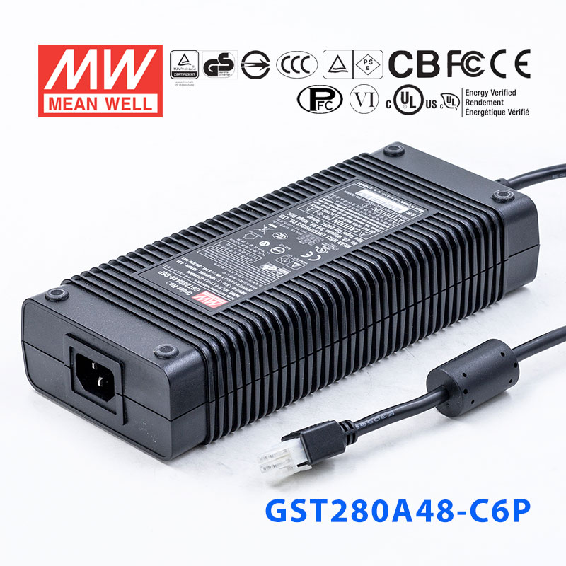 GST280A48-C6P GST280A48-C6P 280W 48V5.84A高效能低空载损耗绿色节能桌上型适配器