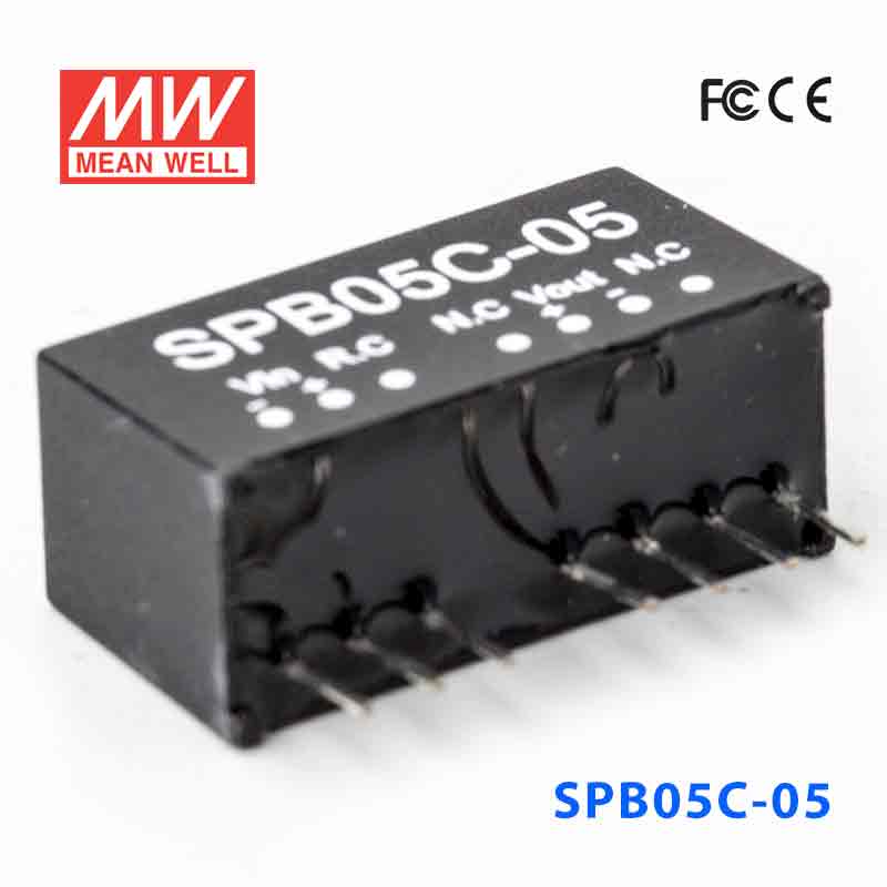 SPB05C-05 Mean Well SPB05C-05 DC-DC Converter - 5W - 36~72V in 5V out 1A