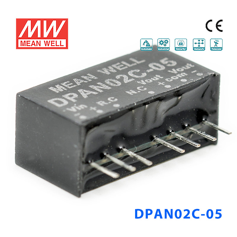 DPAN02C-05 DPAN02C-05 2W 36~75V 转±5V 0.2A非稳压双路输出DC-DC模块电源