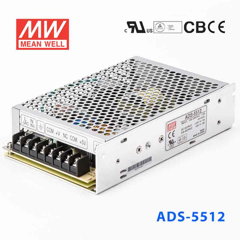 ADS-5512 ADS-5512 55W 12V4A 输出附加5V4A明纬双路电源