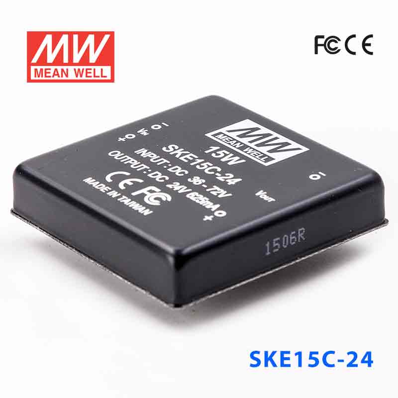 SKE15C-24 SKE15C-24 15W 36~72V 输入 24V 单路输出明纬DC-DC转换模块电源