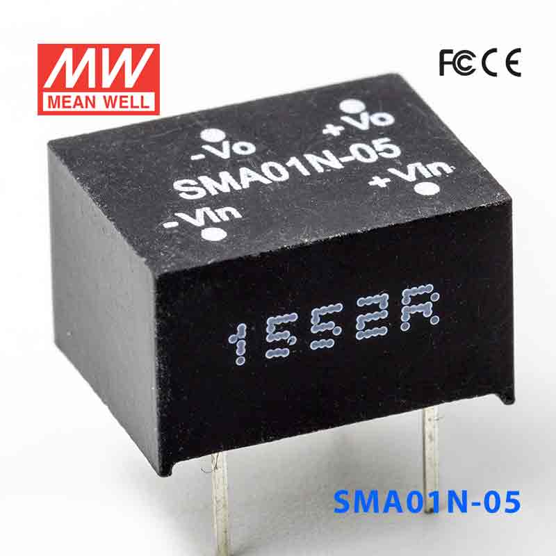SMA01N-05 SMA01N-05 1W 24V-5V 非稳压单路输出明纬DC-DC转换模块电源