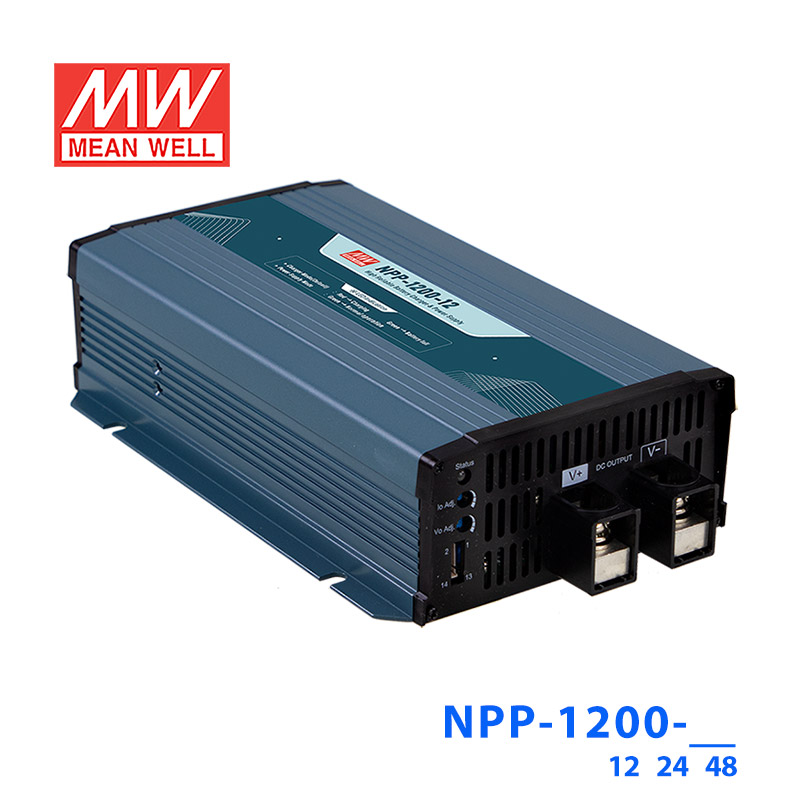 NPP-1200-48 NPP-1200-48明纬48V18A输出二合一电源供应器1200W超宽输出充电器