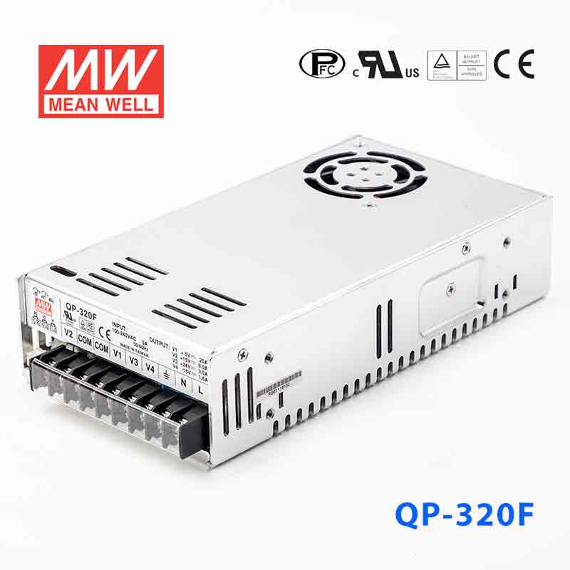 QP-320F QP-320F 320W +5V 20A +15V 10A +24V 5A -15V 1.6A 四路输出PFC电源