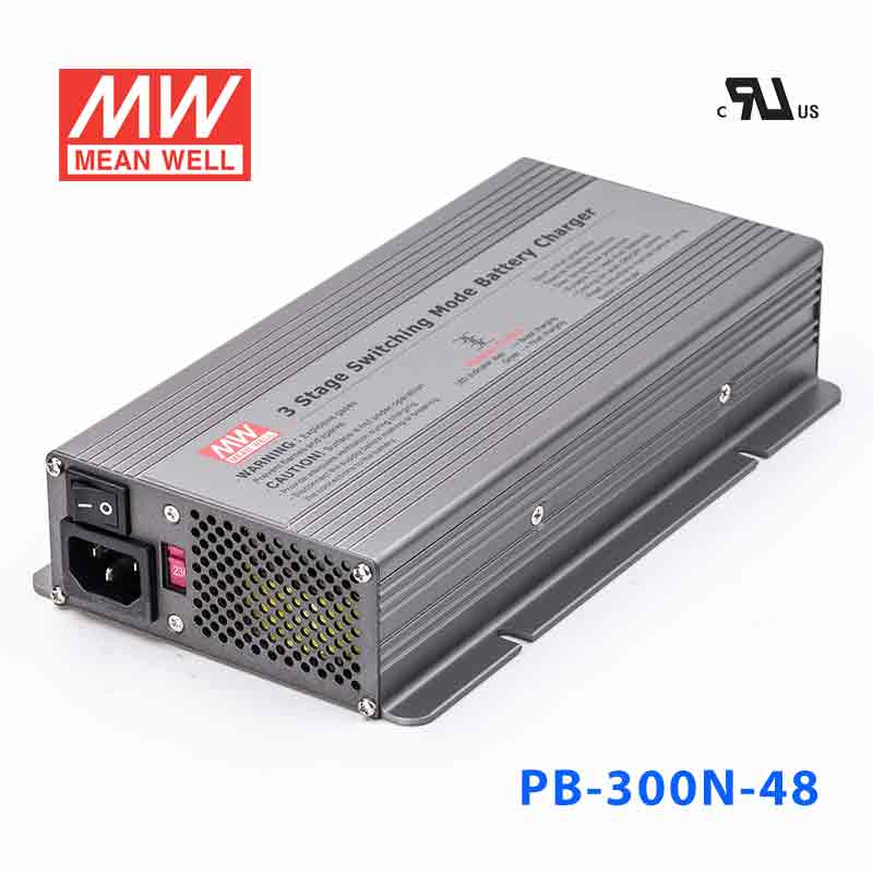 PB-300N-48 PB-300N-48 300W 57.6V5.3A 明纬优化三段式铅酸电池充电器
