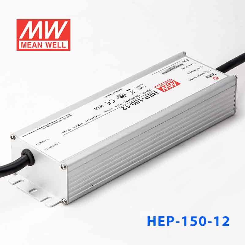 HEP-150-15A HEP-150-15A 150W 15V 10A 无风扇全密封IP65防护输出电压/电流可调高效率明纬电源