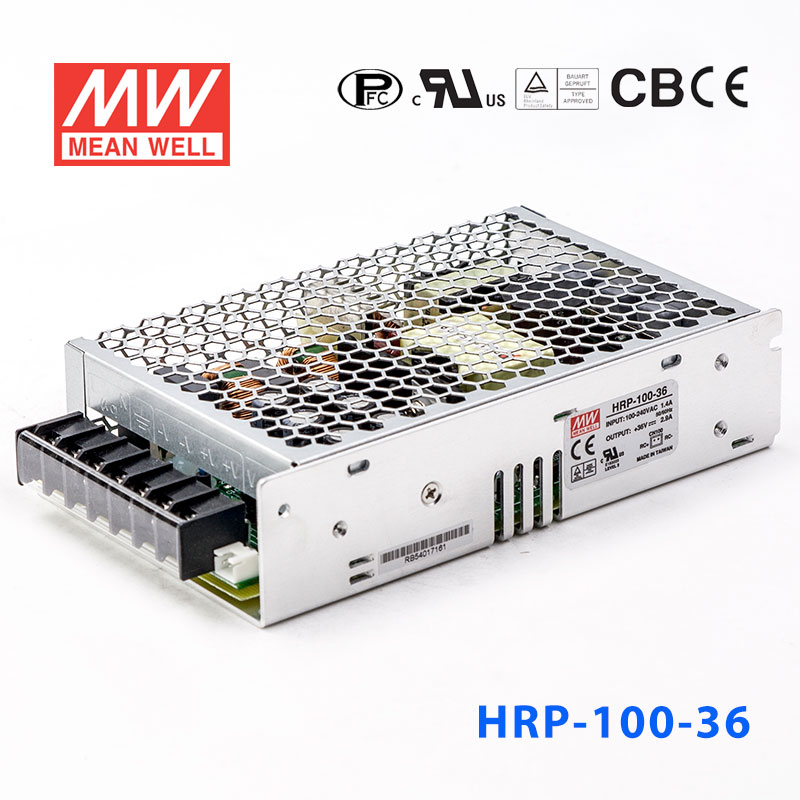 HRP-100-36 HRP-100-36 100W 36V2.9A 单路输出高性能内置有外壳明纬开关电源