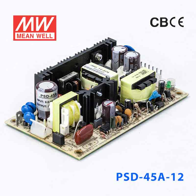 PSD-45A-12 PSD-45A-12 45W 9.2~18V 输入 12V 2.5A 单路输出PCB板明纬DC-DC变换电源