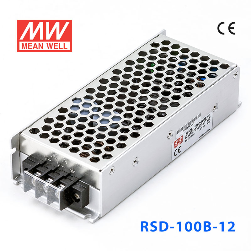 RSD-100B-12 RSD-100B-12 100W 14.4~33.6V 输入 12V 8.5A 输出铁道专用明纬DC-DC转换电源