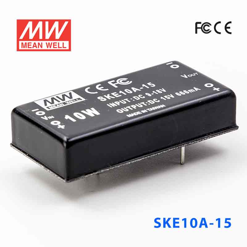 SKE10A-15 SKE10A-15 10W 9~18V 输入 15V 单路输出明纬DC-DC转换模块电源