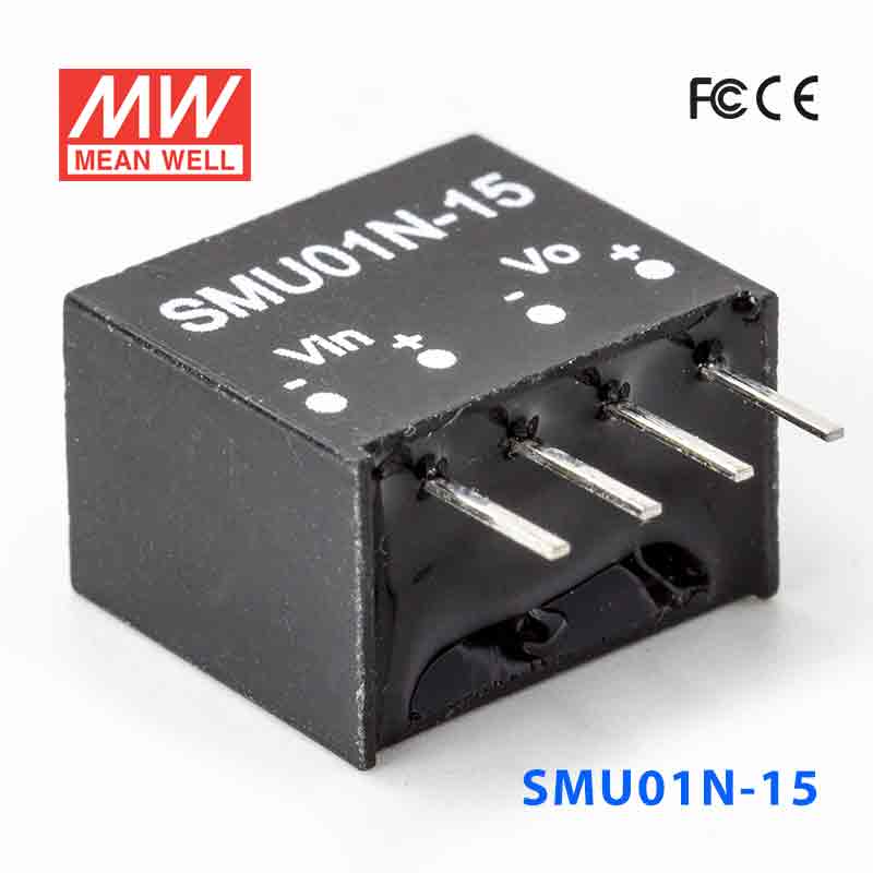 SMU01N-15 SMU01N-15 1W 24V-15V 非稳压单路输出明纬DC-DC转换模块电源
