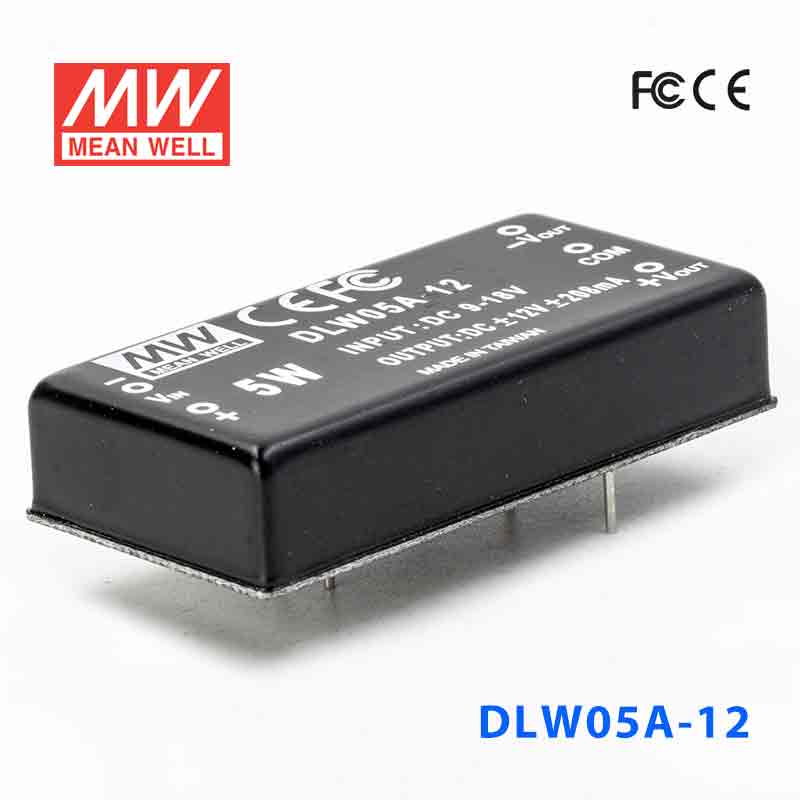DLW05A-12 DLW05A-12 5W 9~18V 输入 ±12V 稳压双路输出明纬DC-DC转换模块电源