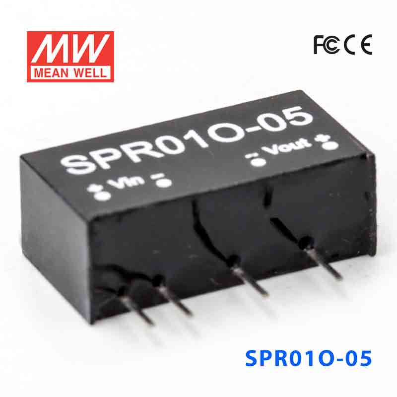 SPR01O-05 SPR01O-05 1W 48V-5V 稳压单路输出明纬DC-DC转换模块电源
