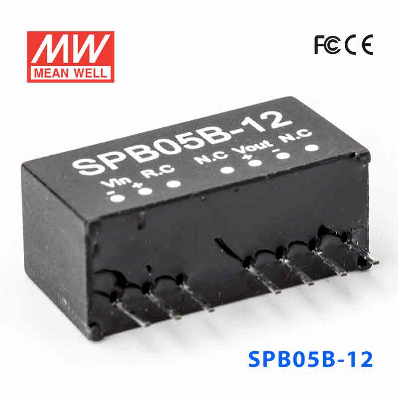 SPB05B-12 Mean Well SPB05B-12 DC-DC Converter - 5W - 18~36V in 12V out 417mA