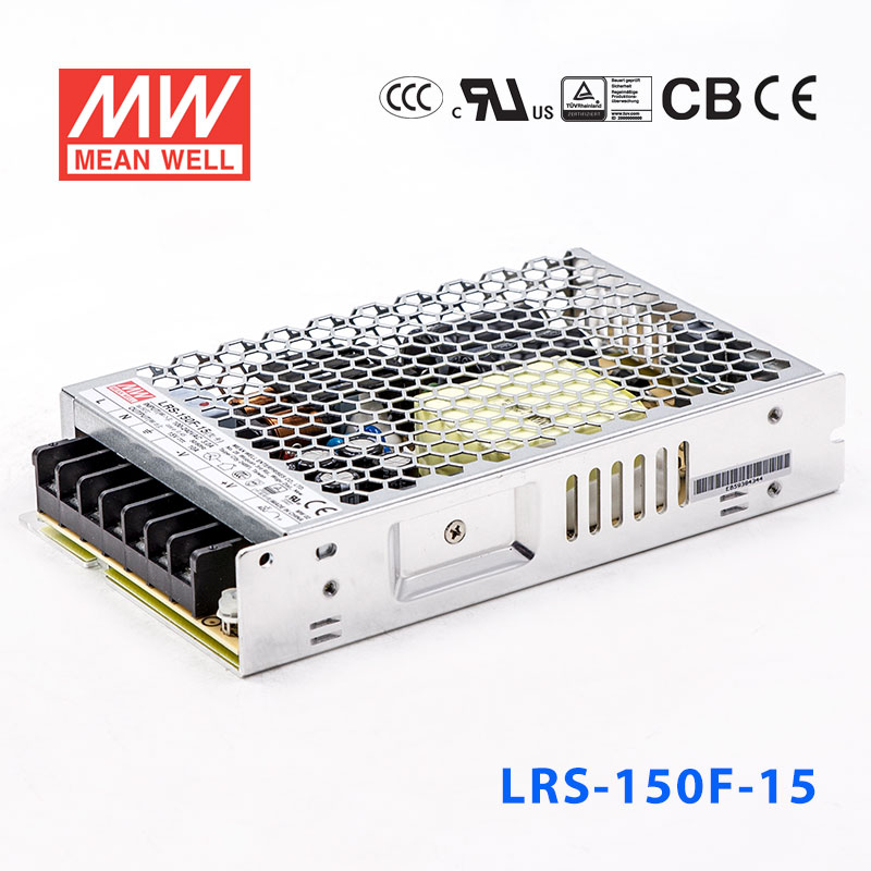 LRS-150F-15 LRS-150F-15 150W 15V10A输出 (全电压输入型)明纬超薄高性能开关电源