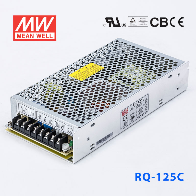 RQ-125C RQ-125C台湾明纬5V10A+15V4A-5V1A-15V0.5A四路开关电源125W四组