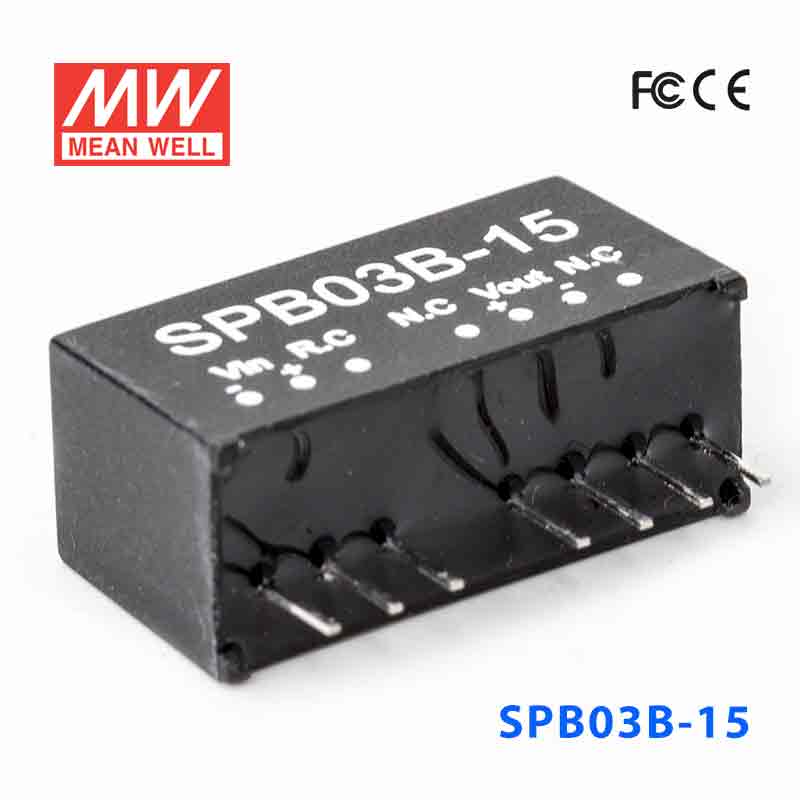 SPB03B-15 SPB03B-15 3W 18~36V 输入 15V 稳压单路输出明纬DC-DC转换模块电源