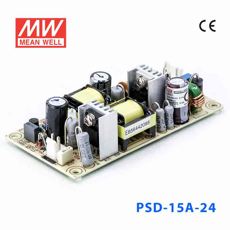 PSD-15A-24 PSD-15A-24 15W 9.2~18V 输入 24V 0.6A 单路输出PCB板明纬DC-DC变换电源