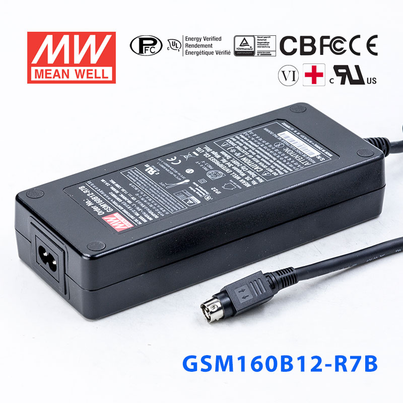 GSM160B12-R7B GSM160B12-R7B 138W 12V11.5A输出明纬高能效医疗型外置桌面型电源适配器