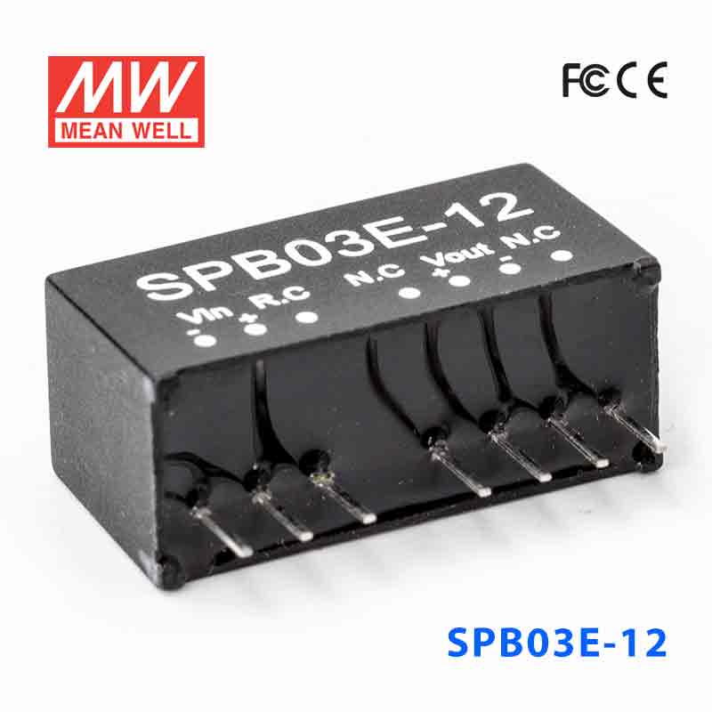 SPB03E-12 SPB03E-12 3W 4.5~9V 输入 12V 稳压单路输出明纬DC-DC转换模块电源
