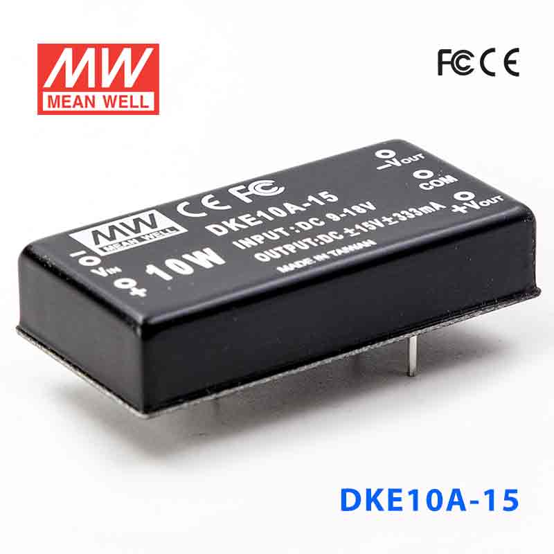 DKE10A-15 DKE10A-15 10W 9~18V 输入 ±15V 双路输出明纬DC-DC转换模块电源