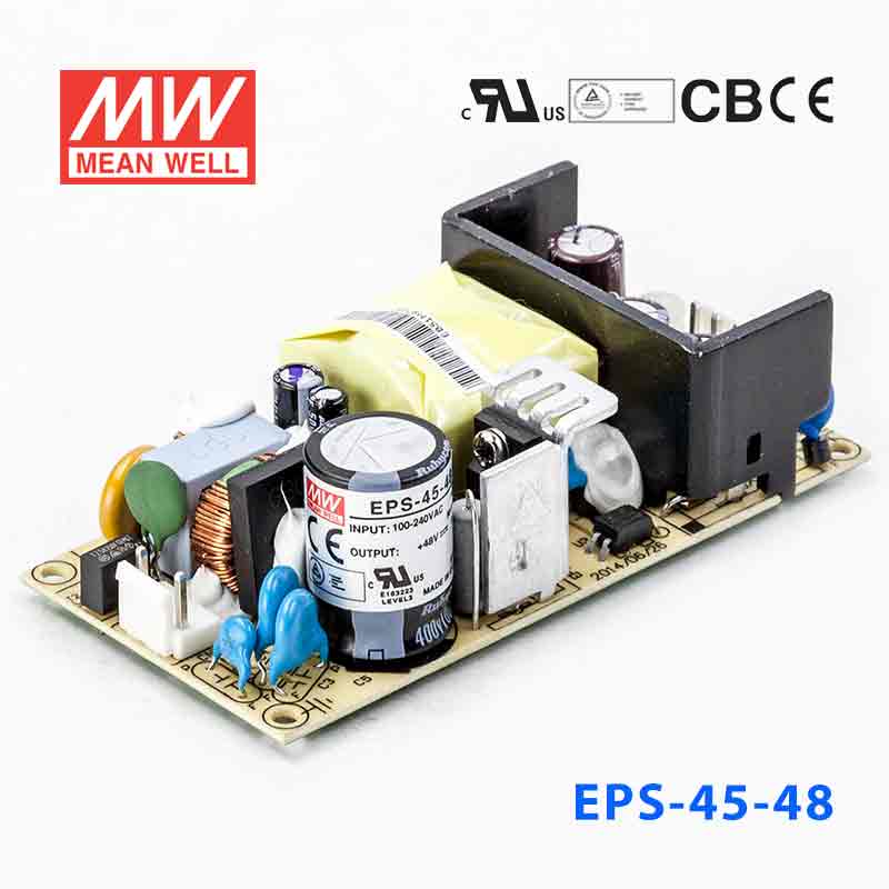 EPS-45-48 EPS-45-48 45W 48V1A 单路输出裸板高效低空载损耗明纬开关电源