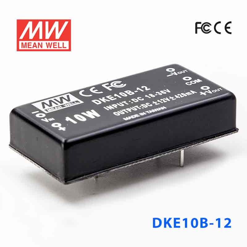 DKE10B-12 DKE10B-12 10W 18~36V 输入 ±12V 双路输出明纬DC-DC转换模块电源
