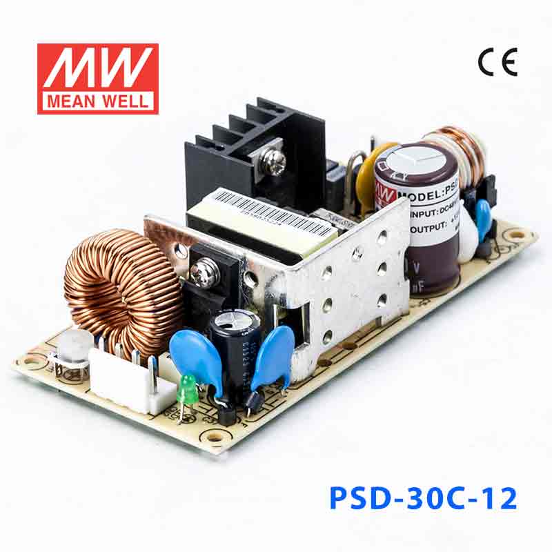 PSD-30C-12 PSD-30C-12 30W 36~72V 输入 12V 2.5A 单路输出PCB板明纬DC-DC变换电源