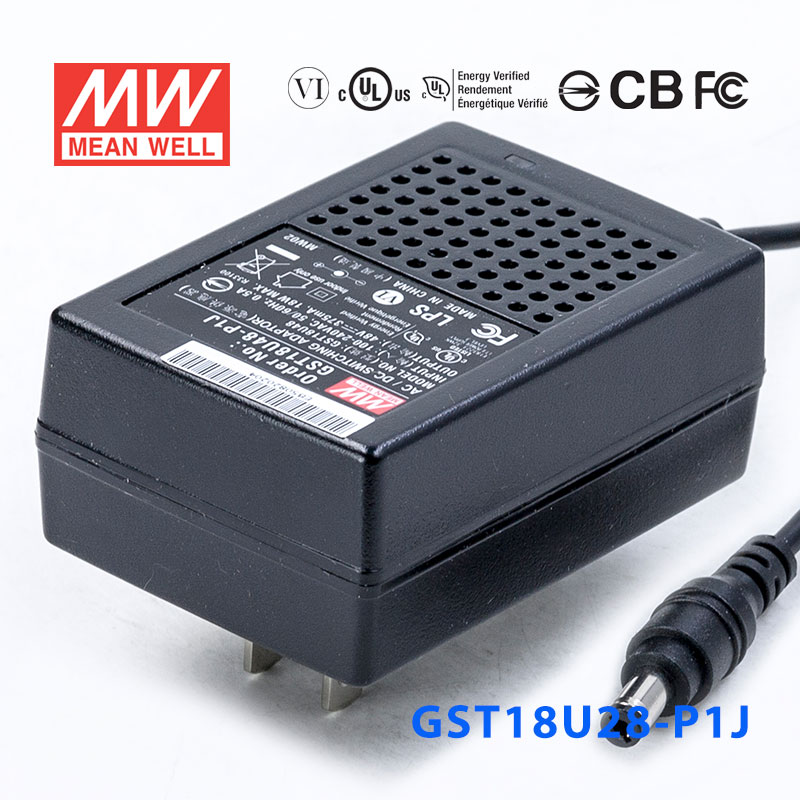 GST18U48-P1J GST18U48-P1J 18W 48V0.375A高效能低空载损耗绿色节能美规适配器