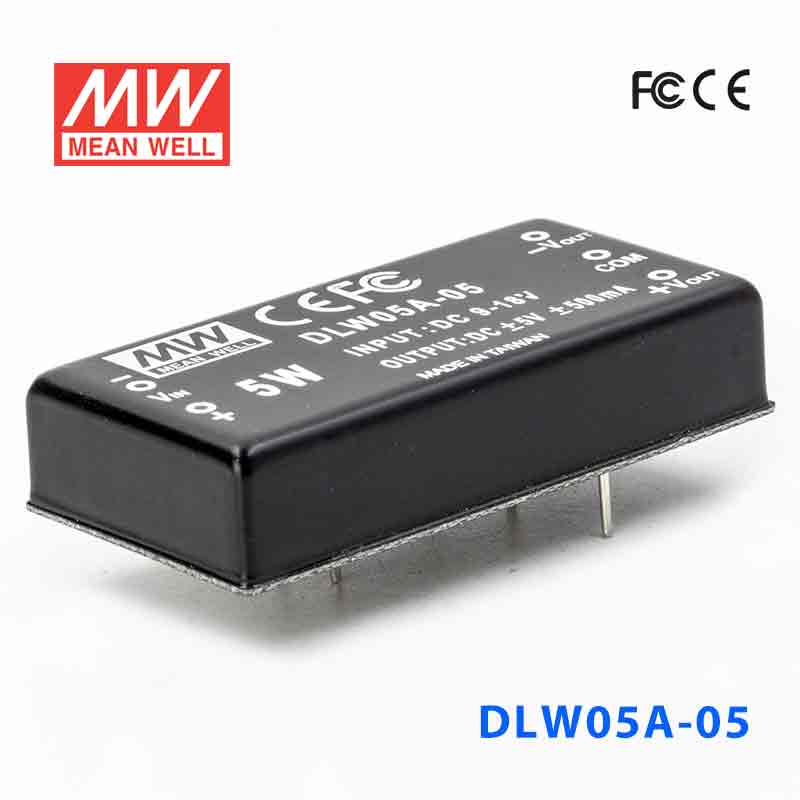 DLW05A-05 DLW05A-05 5W 9~18V 输入 ±5V 稳压双路输出明纬DC-DC转换模块电源