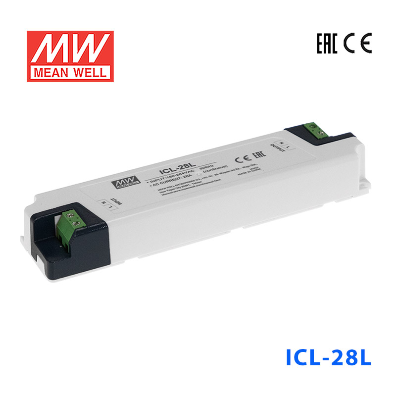 ICL-28L ICL-28L台湾明纬长条型接线端子安装28A连续交流浪涌电流限制器