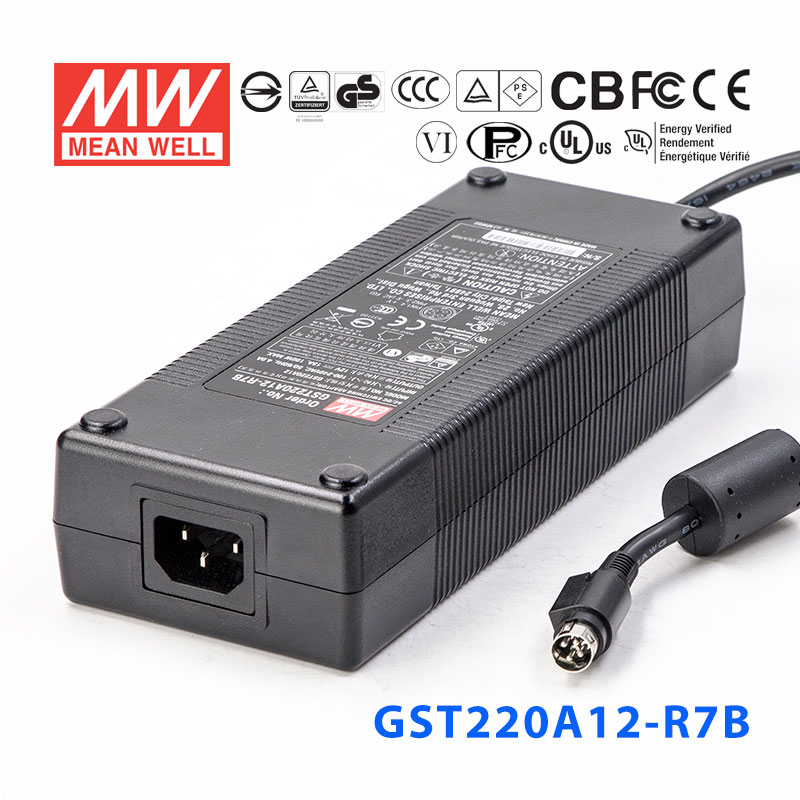 GST220A12-R7B GST220A12-R7B 180W 12V15A高效能低空载损耗绿色节能桌上型适配器
