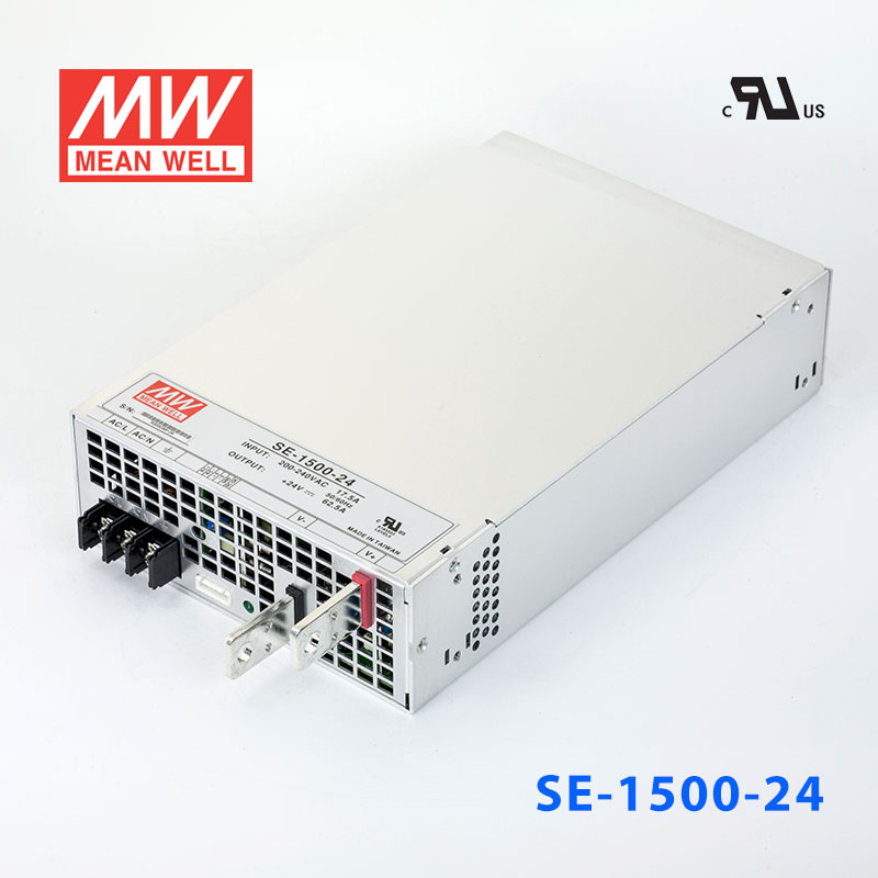 SE-1500-24 SE-1500-24 1500W 24V62.5A 单路输出明纬电源(SE系列-内置有外壳)