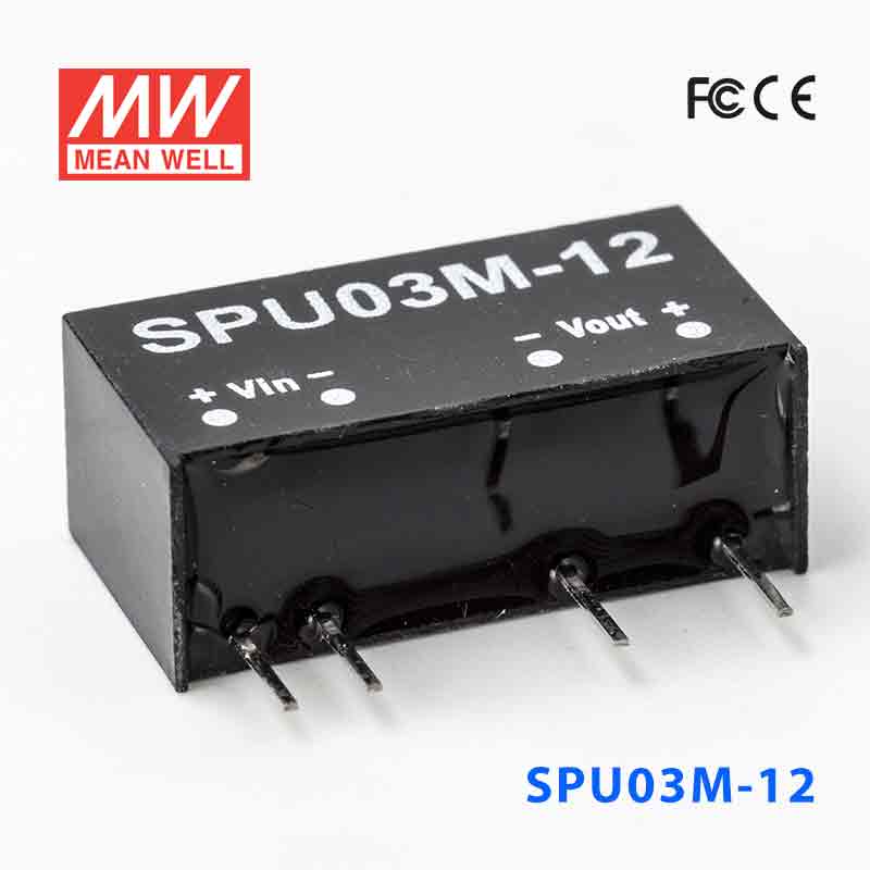 SPU03M-12 SPU03M-12 3W 12V-12V 非稳压单路输出明纬DC-DC模块电源