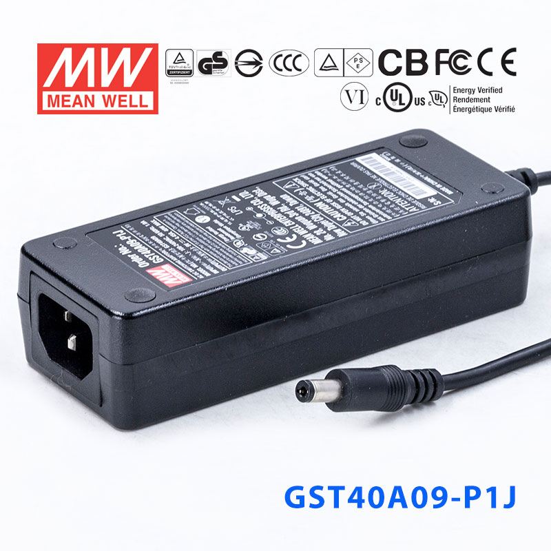 GST40A09-P1J GST40A09-P1J 40W 9V4.45A高效能低空载损耗绿色节能桌上型适配器