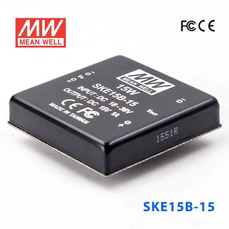 SKE15B-15 SKE15B-15 15W 18~36V 输入 15V 单路输出明纬DC-DC转换模块电源