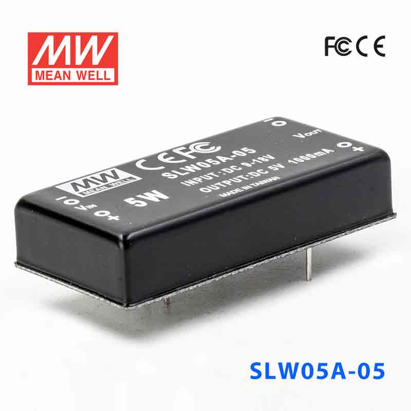 SLW05A-05 SLW05A-05 5W 9~18V 输入 5V 稳压单路输出明纬DC-DC转换模块电源