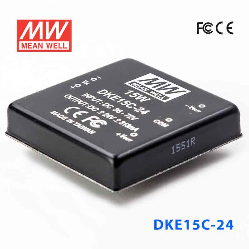 DKE15C-24 DKE15C-24 15W 36~72V 输入 ±24V 双路输出明纬DC-DC转换模块电源