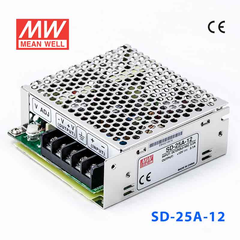 SD-25A-12 SD-25A-12 25W 9.2~18V 输入 12V 2.1A 输出有外壳明纬DC-DC转换电源